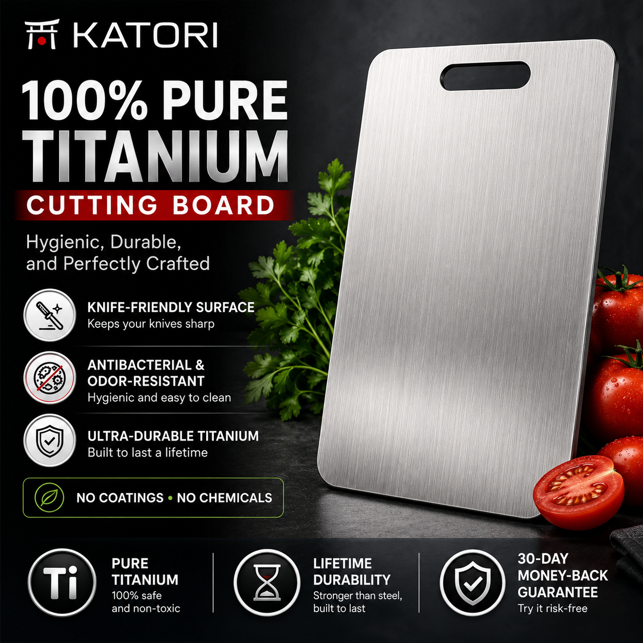 Katori Titanium Cutting Board